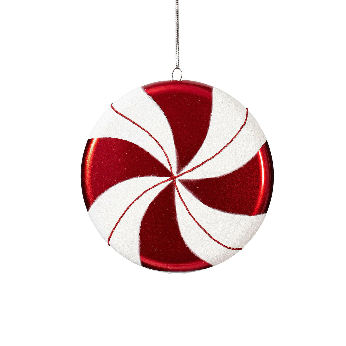 Vickerman Hanging Ornament, 6", Red