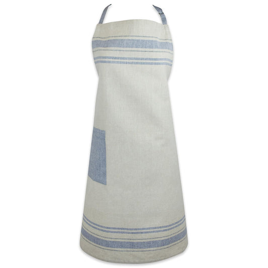DII Design French Stripe, Kitchen Collection, Nautical Blue, Chef Apron