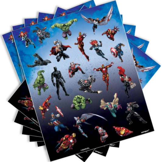 Unique Industries Avengers Sticker Sheets, 4ct