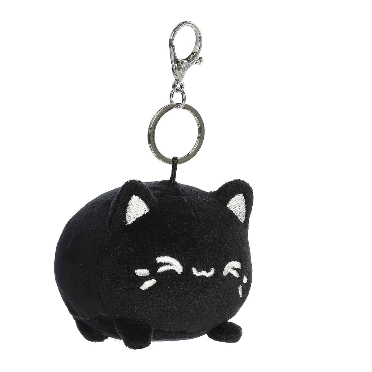 TASTY PEACH Keychain, Small, Black