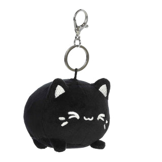 TASTY PEACH Keychain, Small, Black