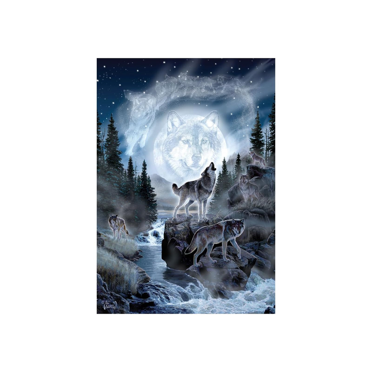 Anatolian Puzzles, 19x13 inches, Moon Wolf