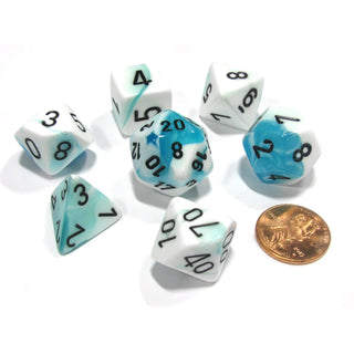 Chessex Game Dice, One Size, Teal/White/Black