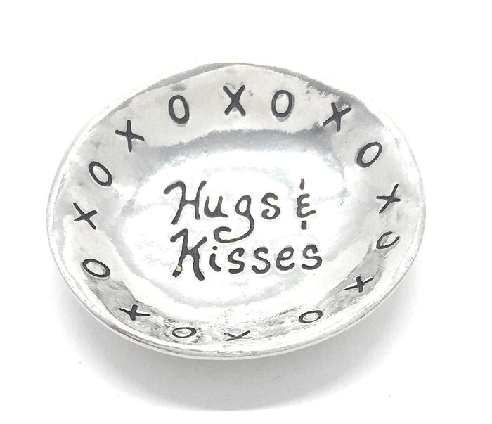 Basic Spirit Hugs & Kisses Pewter Trinket Dish