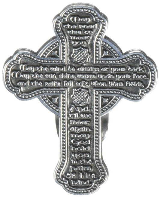 Cathedral Art KVC176 Auto Visor Clip, Irish Prayer Cross, 2-3/8-Inch