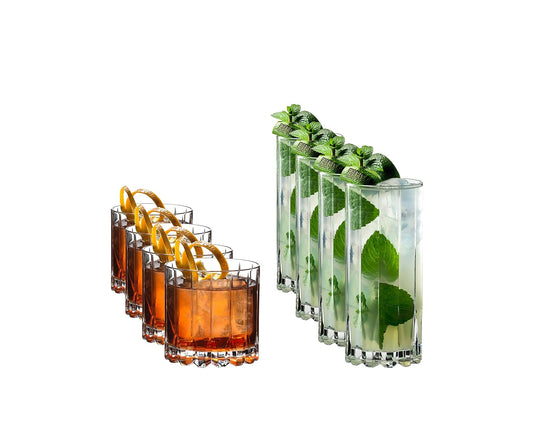 Riedel Drink Specific Rocks & Highball Glassware, Set of 8, Clear