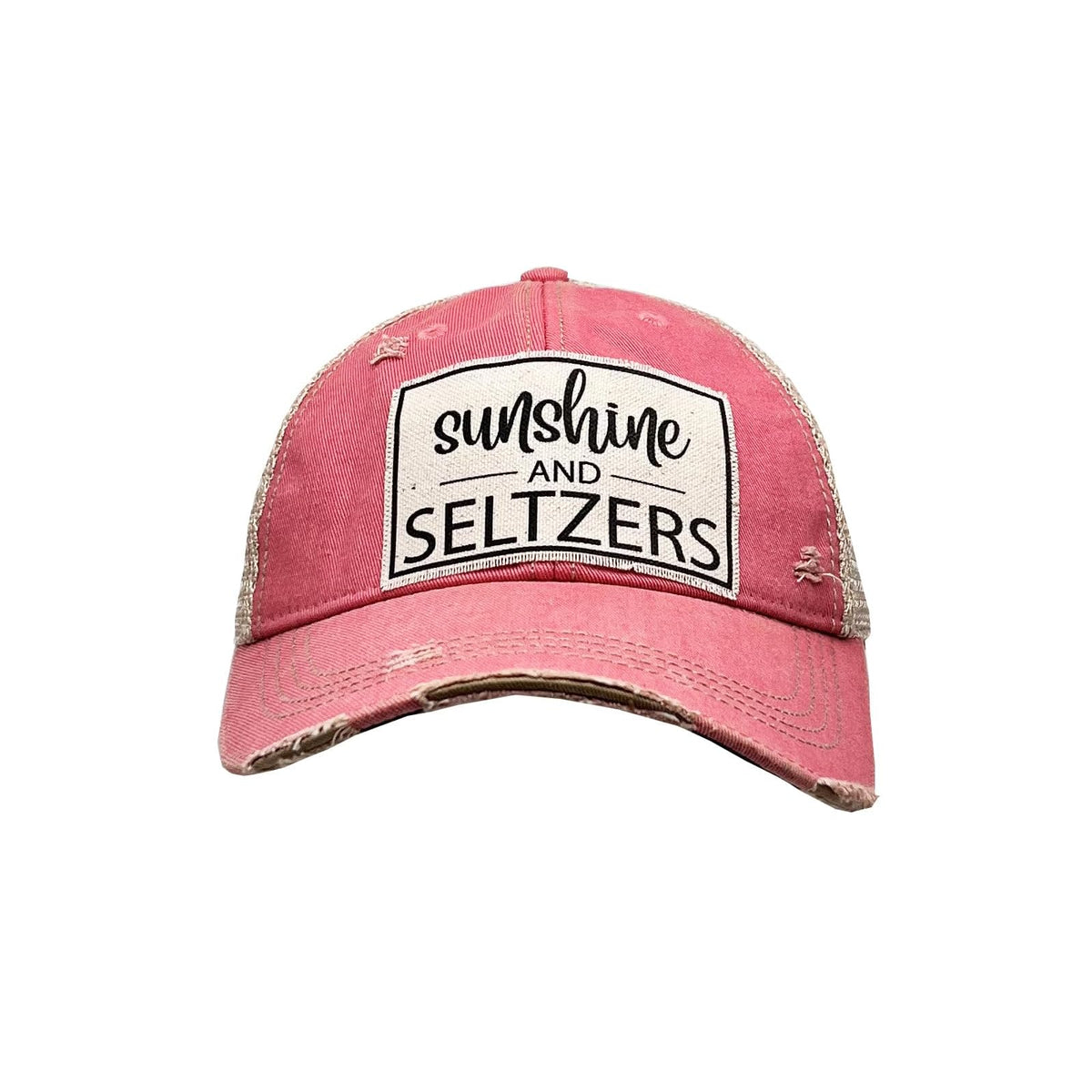 VINTAGE LIFE Hat, Light Red Distressed, Baseball