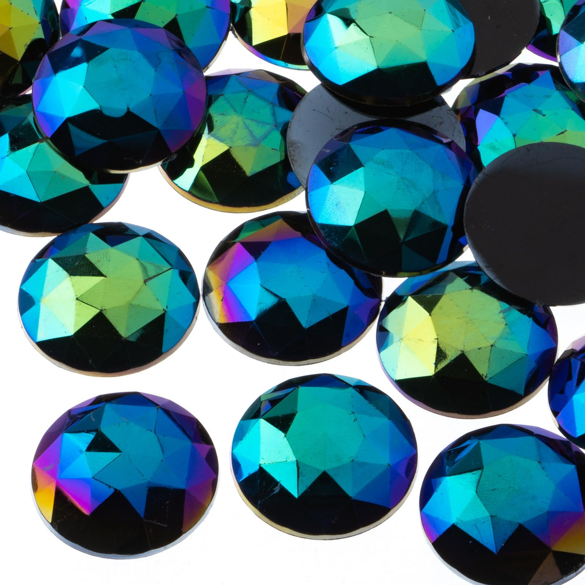John Bead Craft Bead, 25mm, Black AB