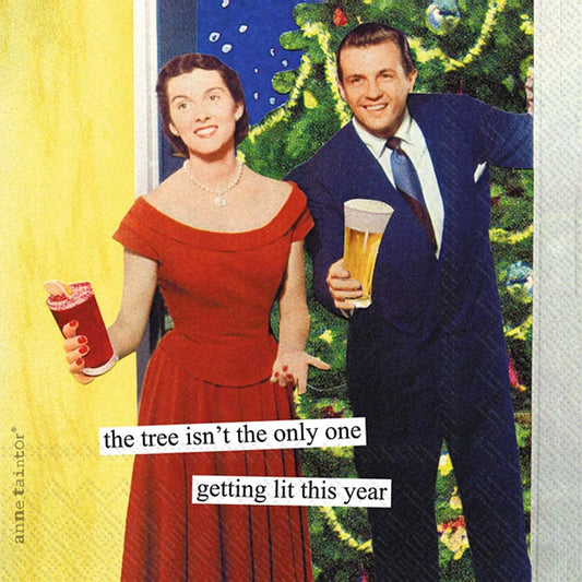 Boston International Anne Taintor Paper Napkins, 20-Count Cocktail Size, Getting Lit