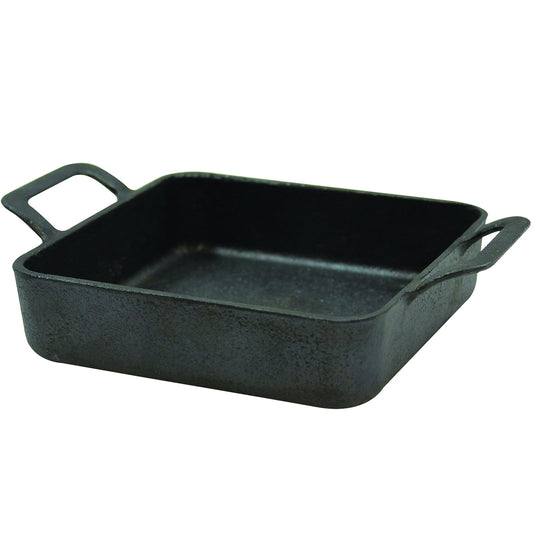 TableCraft Products CW30150 Cast Iron Mini Square Server,5" L (6" with Handles) x 5 x 1‚Äö√†√∂‚àö√º¬¨¬®‚àö‚àè¬¨¬®≈ì√Ñ", 1.75" Height, 5" Width, 6.875" Length