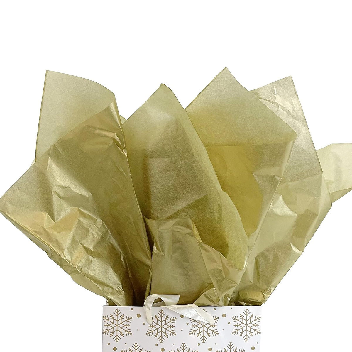 allgala Craft Wrapping Tissue Paper, Inches, Gold
