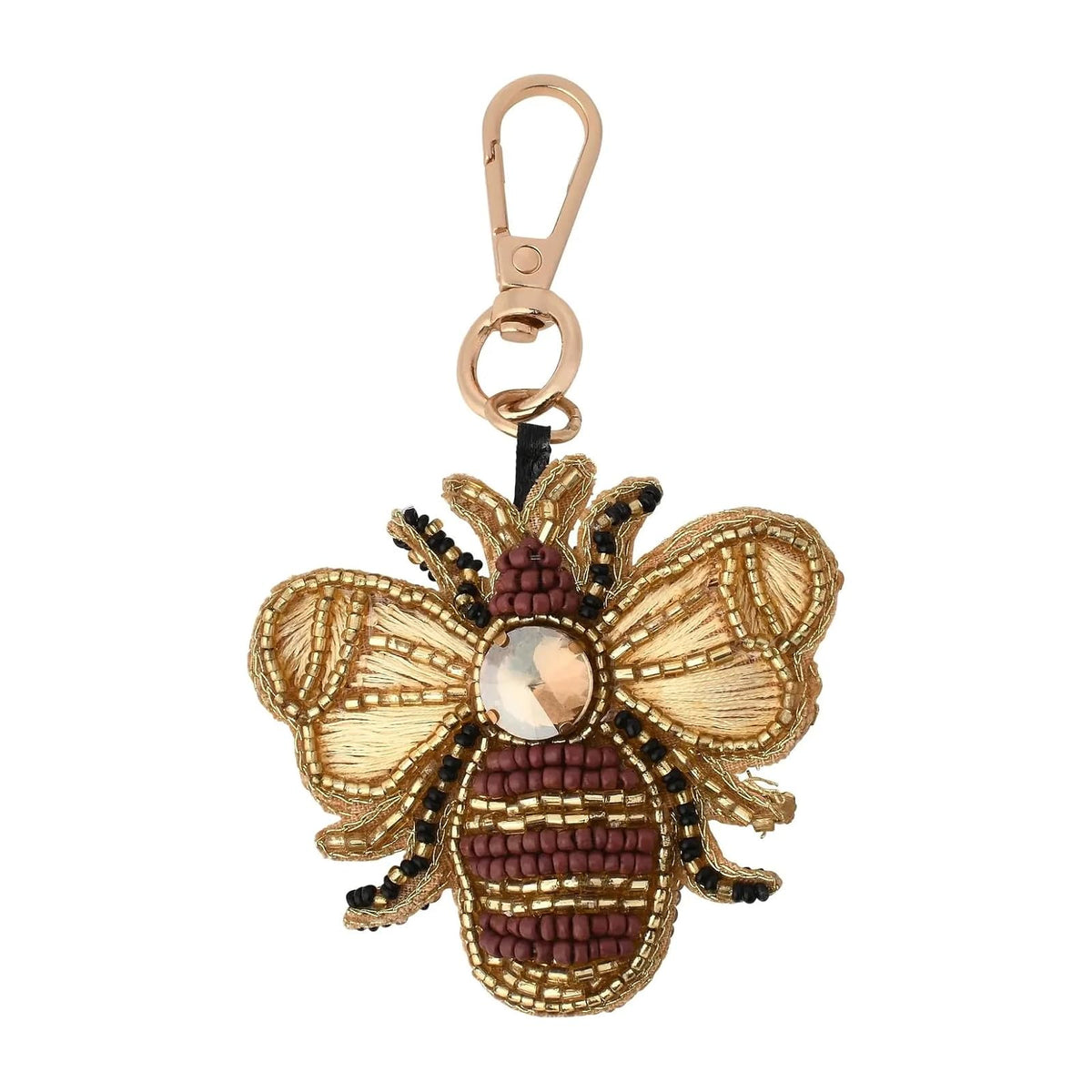 Bamboo Trading Keychain, 4-inches Length, Bee