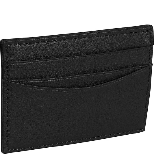 Royce Leather Magnetic Money Clip Wallet (Black)