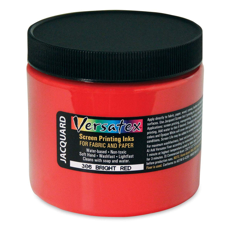 Jacquard, 16 oz, Bright Red Versatex Screen Printing Inks