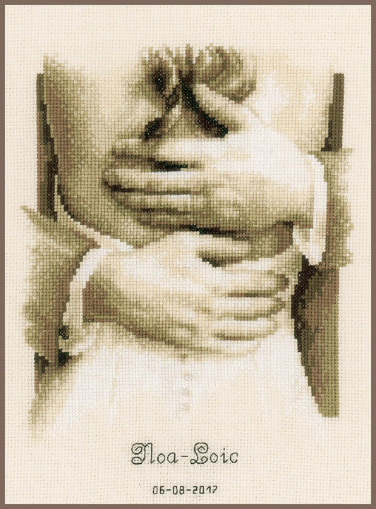 Vervaco Newlyweds On Aida (14 Counted Cross Stitch Kit 8.5"X11.25"