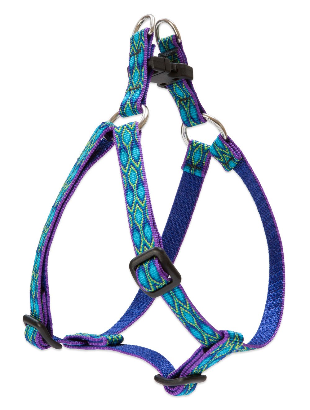 Lupine Pet Originals 1/2" Rain Song 12-18" Step In Harness for Small Dogs