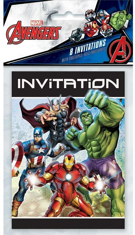 Unique Industries Unique Avengers Party Invitations Cards, 1 Pack