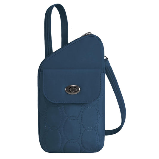 Travelon Handbag, 5.5” W X 10”H X 1.75”D, Ocean