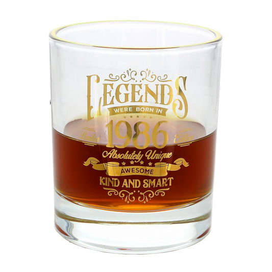 Pavilion Gift Company Drinking Cup, 8 Ounces, Clear, Gold