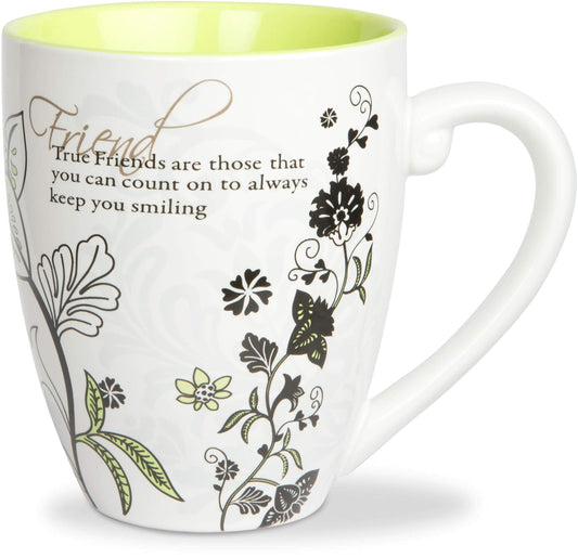 Pavilion Mark My Words Friends Mug, 4-3/4 Inch, 20-Ounce Capacity