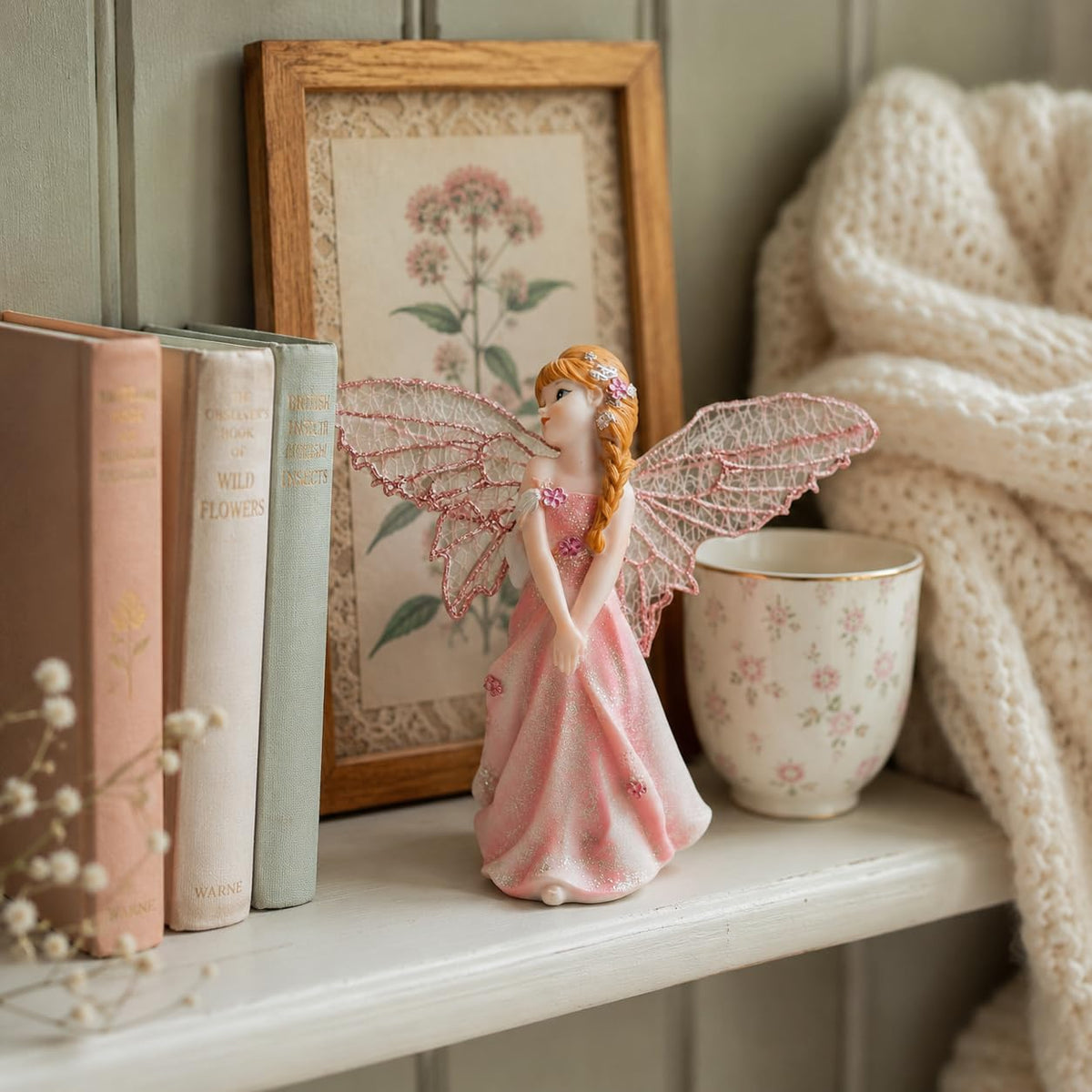 Comfy Hour Figurine, 6.5", Pink