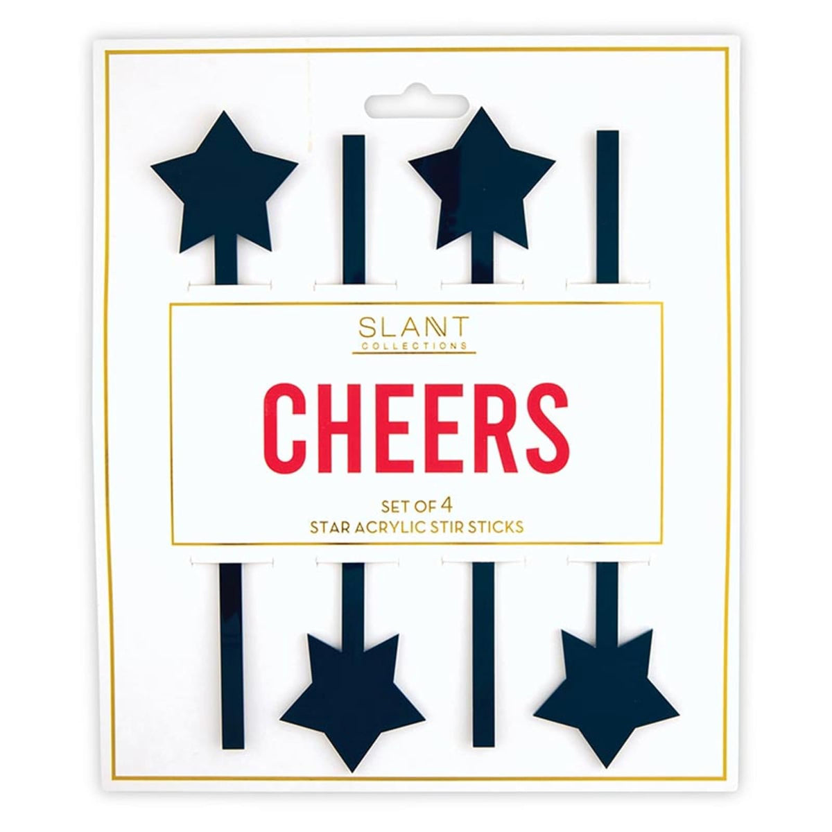 Slant Collections Party Decoration Pack, 7" Long, Stars