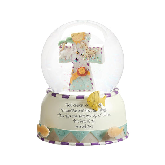 Roman Musical "God Created Everything" Water Globe