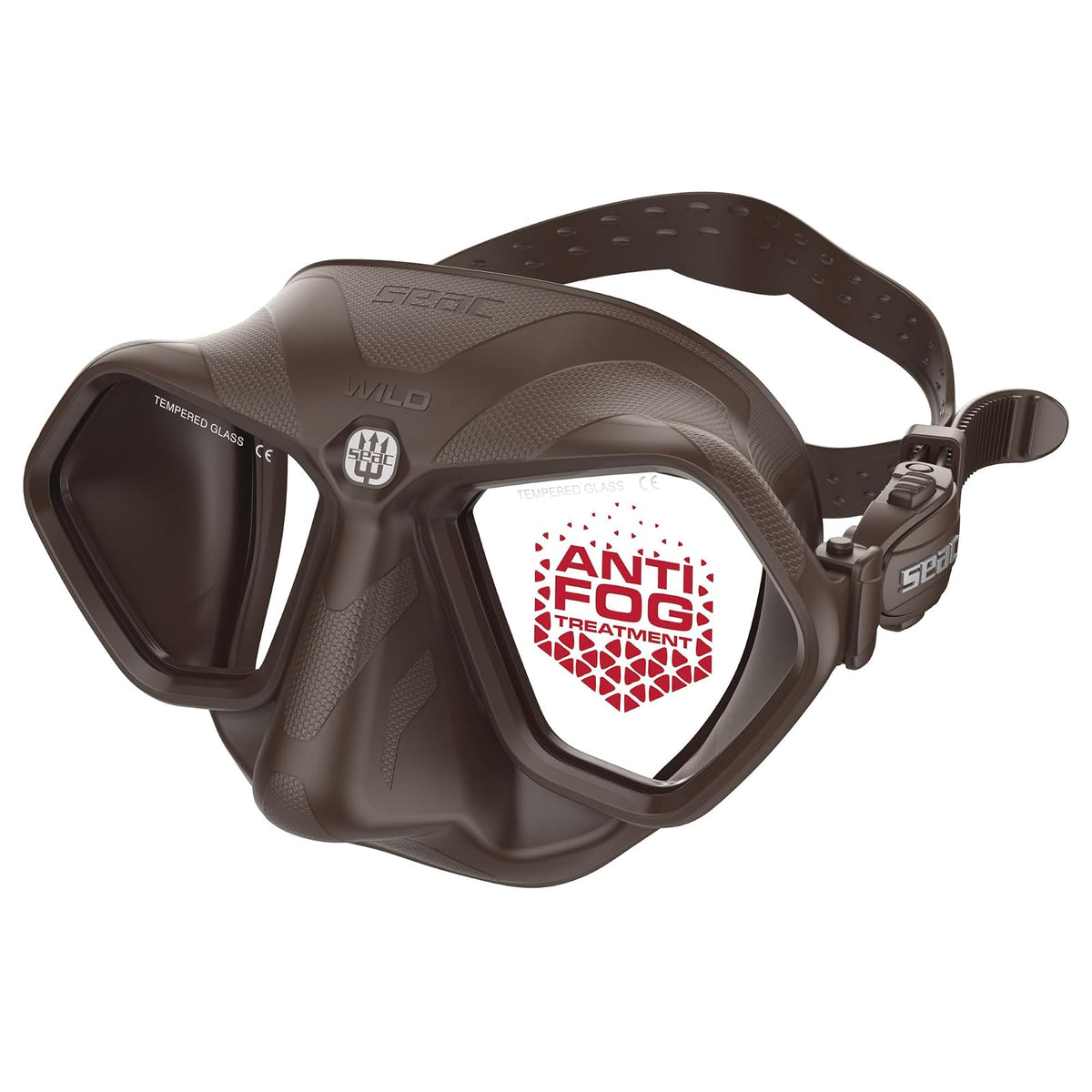 SEAC Dive Mask, One Size, Brown