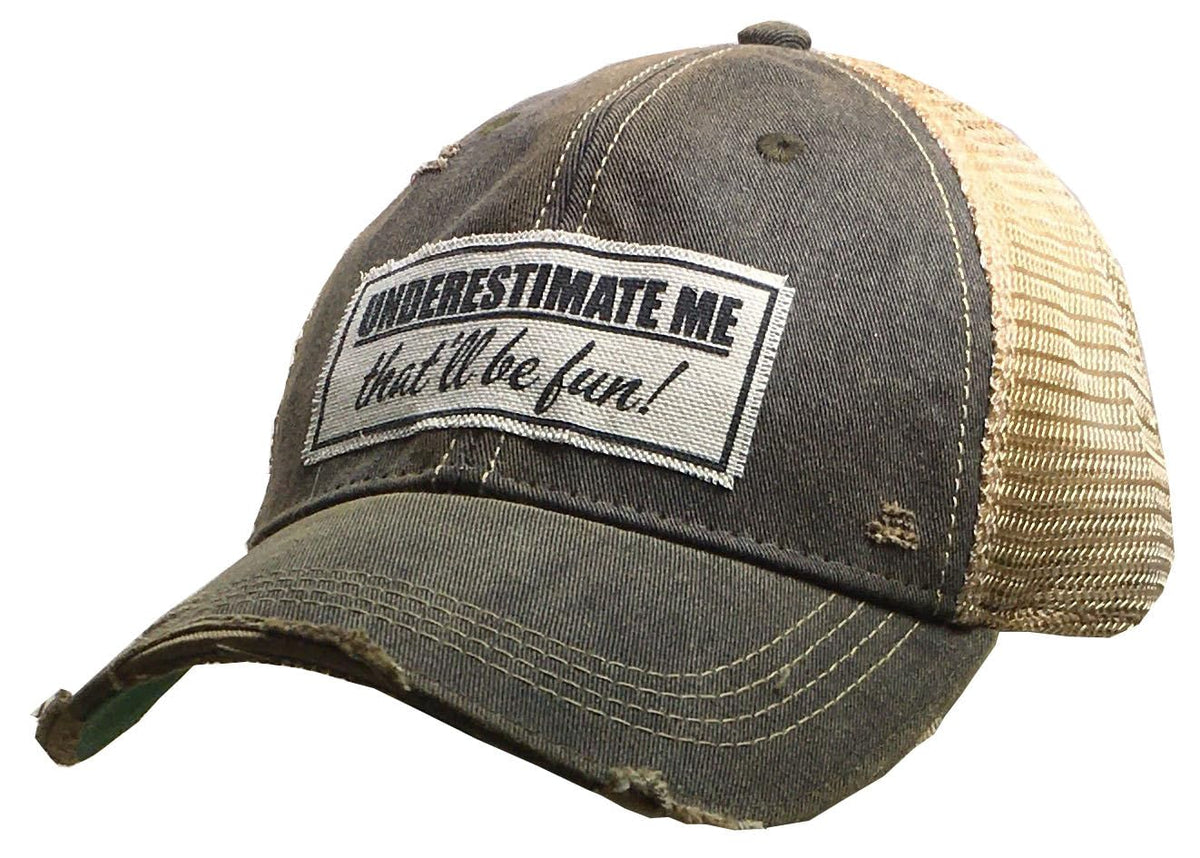 VINTAGE LIFE Hat, Black, Vintage