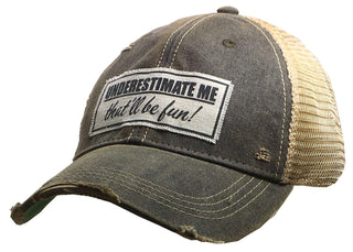 VINTAGE LIFE Hat, Black, Vintage