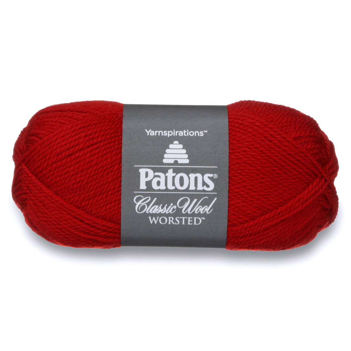 Patons Yarn, 3.5 oz, 194 yds, Bright Red