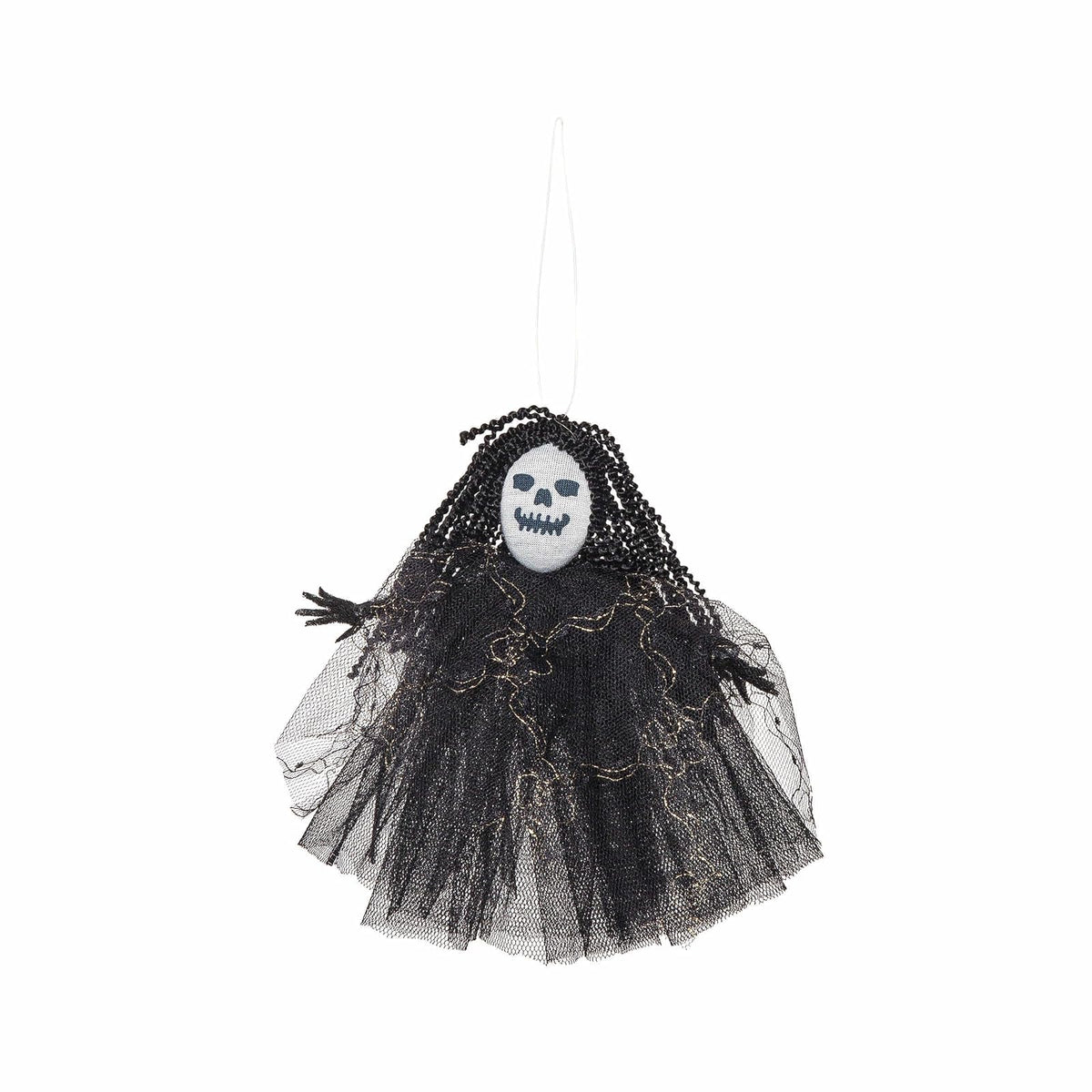 GALLERIE II Hanging Ornament, 8"H x 1.5"L(Depth) x 6"W, Black