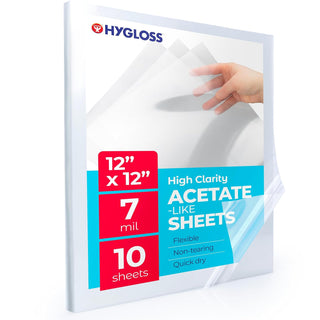 Hygloss Face Shield, 12 x 12 Inches, Clear
