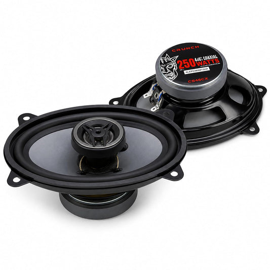 Maxxsonics Crunch CS46CX Full Range Coaxial Car Speaker, 4"x6"
