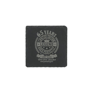 Pavilion Gift Company Drink Coaster, 4" x 4", Gray