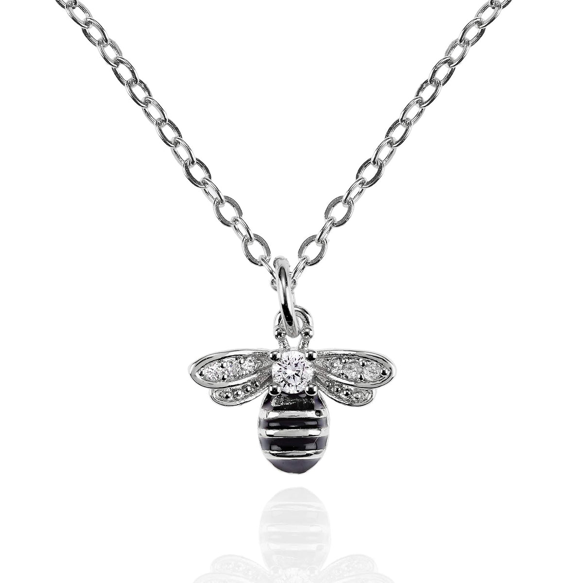 namana Necklace, 13mm by 9 mm, Silver