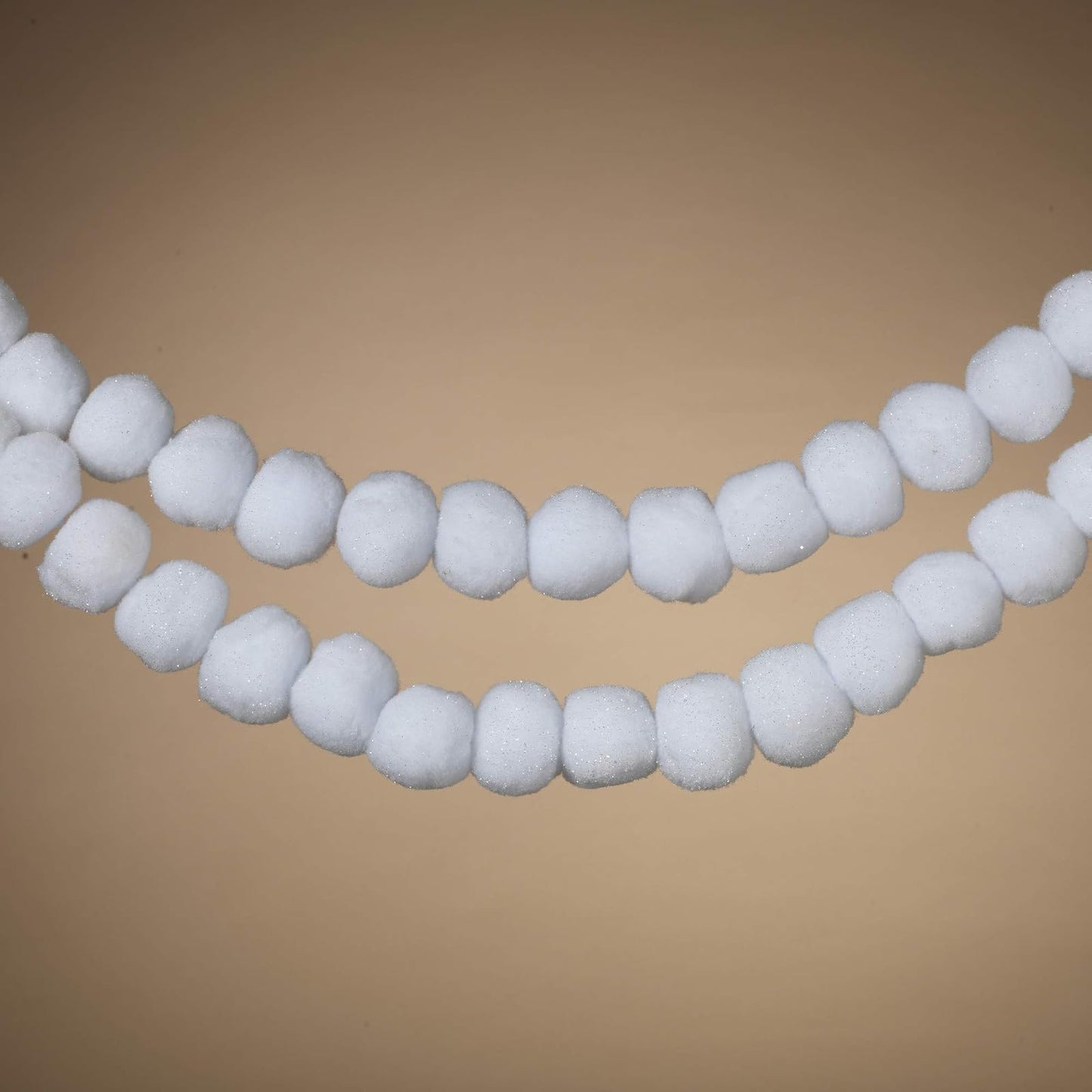 Gerson International 72"L Snowball Garland Home Decor, 3InL x 3InW x 72InH, White