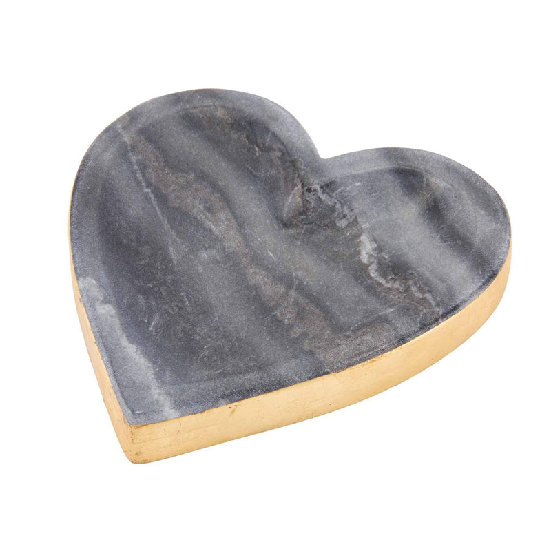 Mud Pie Gold Edge Heart Trinket Tray