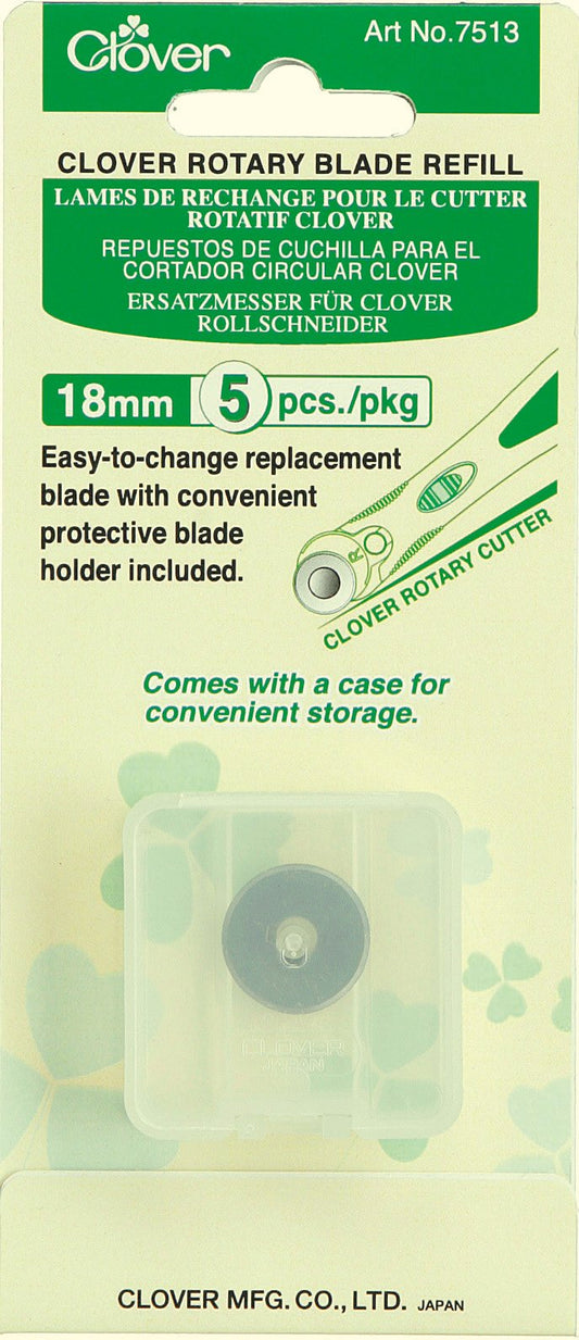 CLOVER Rotary 18mm Blade Refill, 5 EA