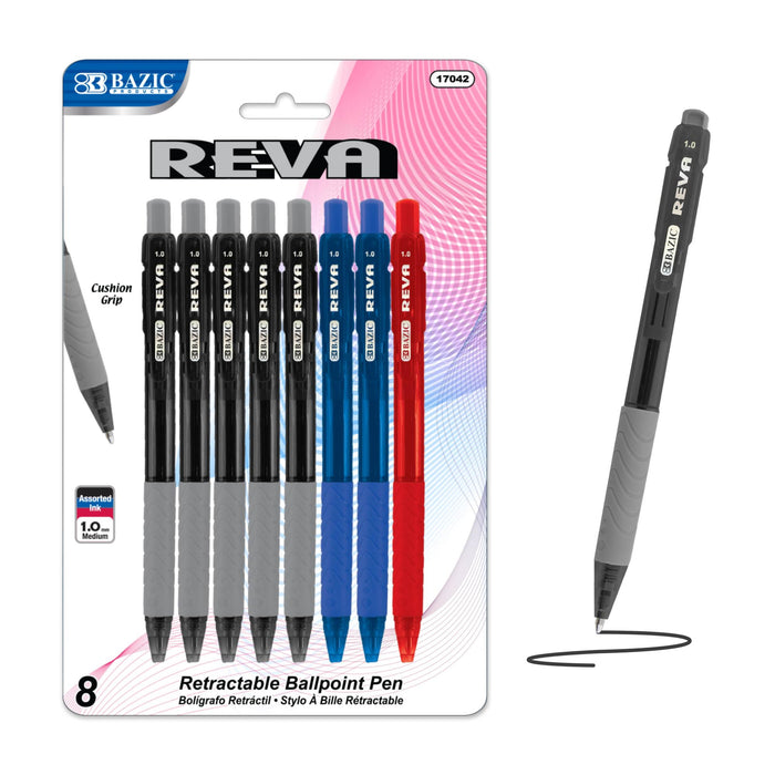 BAZIC PRODUCTS Writing Instrument, 1 Count (Pack of 8), Black