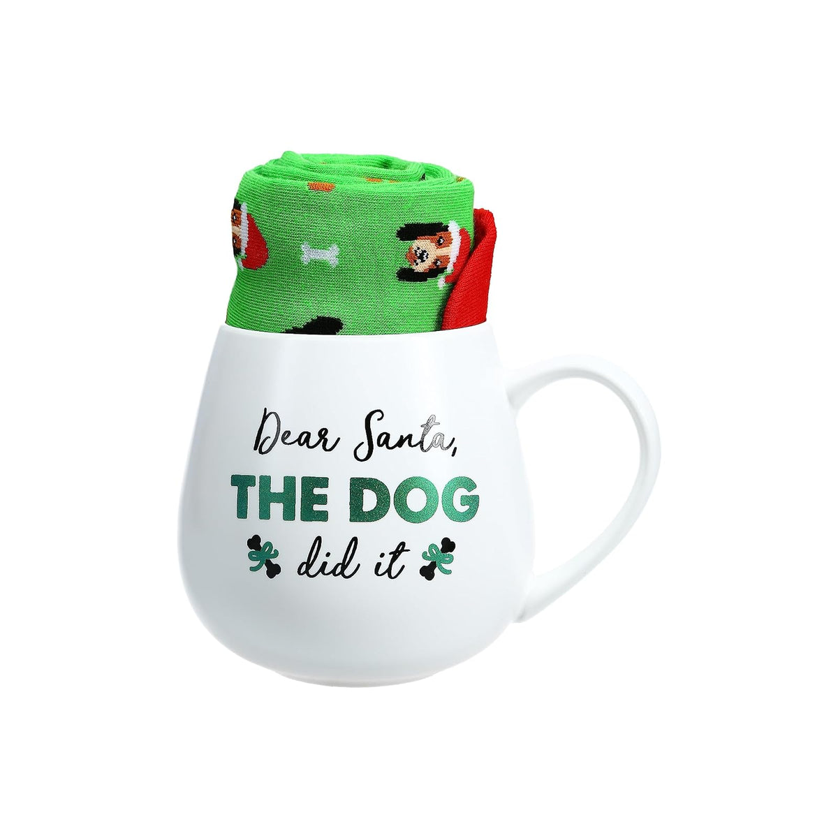 Pavilion Gift Company Socks, Green, Mug