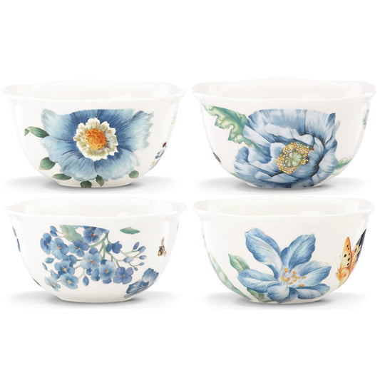 Lenox Dishware Bowl, 2.10 LB, Blue,White