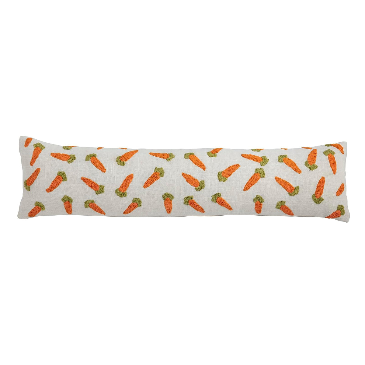 Mud Pie Pillow, 7 1/2" x 30", Carrots