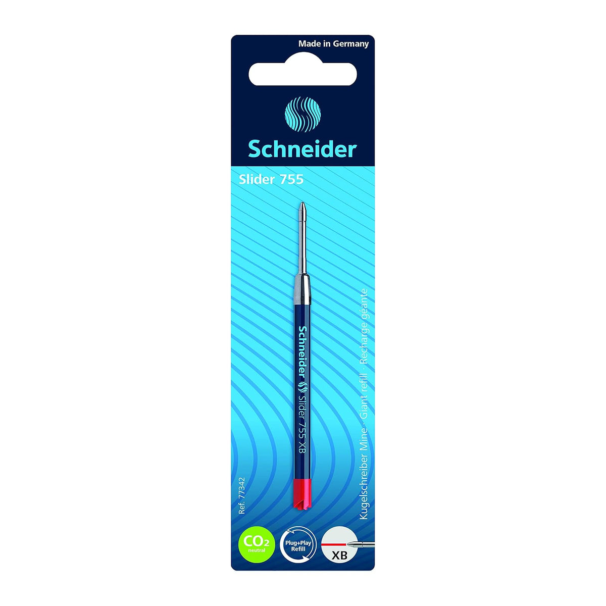 Schneider Pen Marker Ink Cartridge Refill, Red, Ballpoint