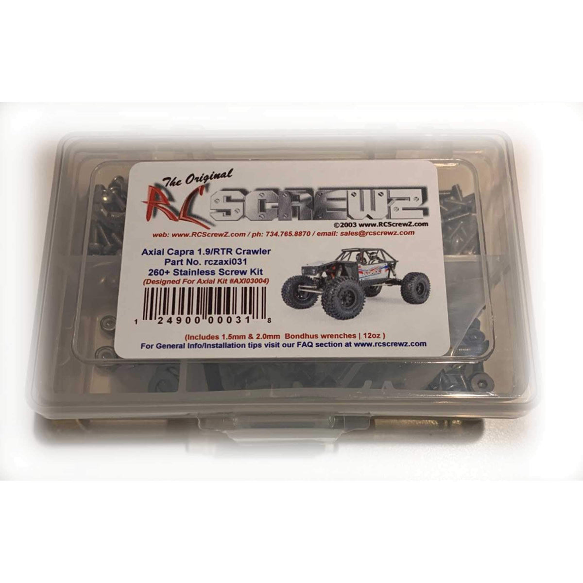 RC Screwz Non Riding Toy Vehicle, 3x4x1 inches, Stainless