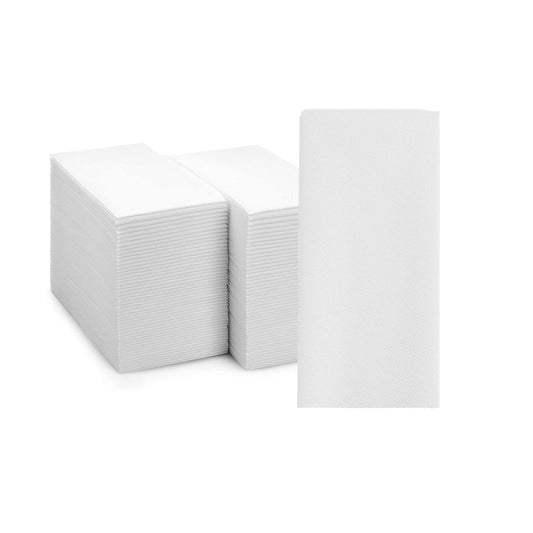 DHG Professional 2-Ply Quilted Dinner Napkin 15" x 15" 8 Fold White Disposable Napkin (Pack of 150)