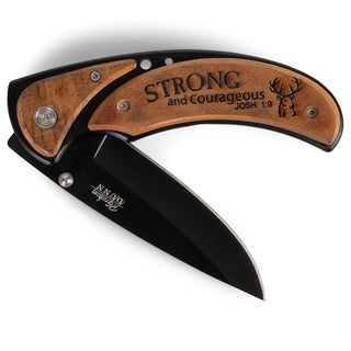 P. Graham Dunn Knife, 3 inches, Strong and Courageous