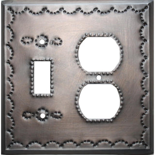 Fine Crafts Imports Wall Plate, Tin, Antique Brown