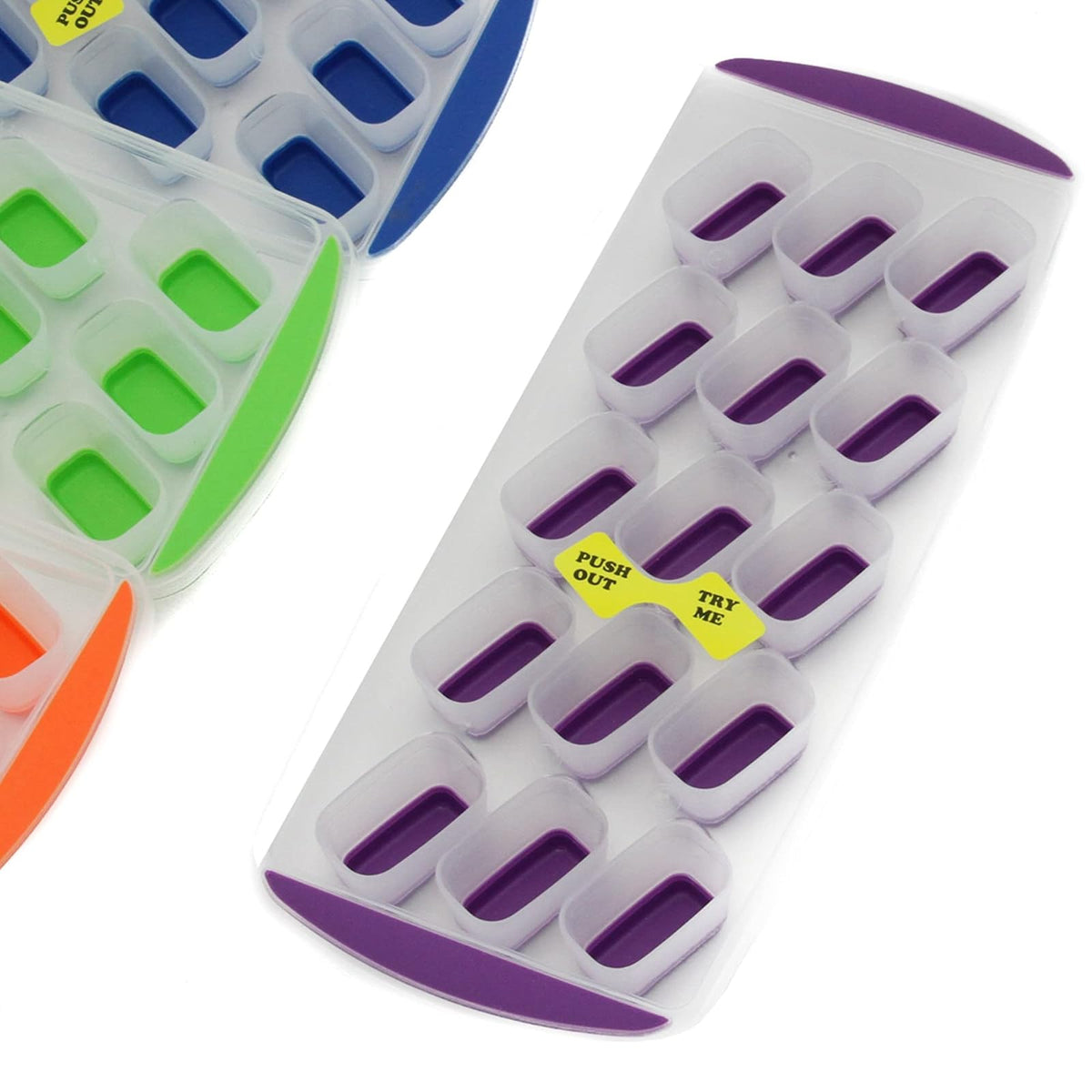 Chef Craft Classic Push Out Ice Cube Tray, 11 inch, Color May Vary