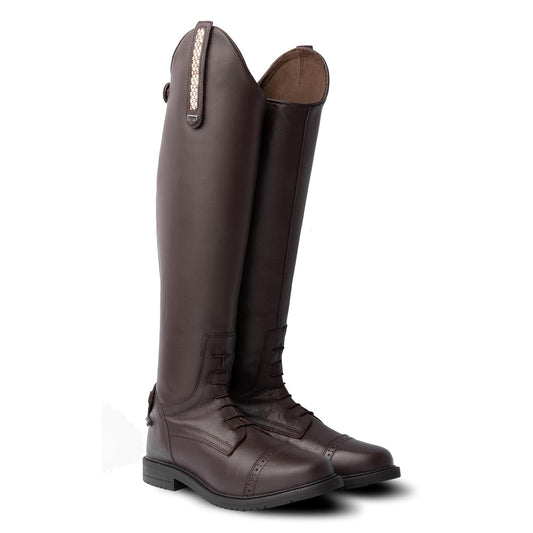 HORZE Boot, 6 Wide, Dark Brown